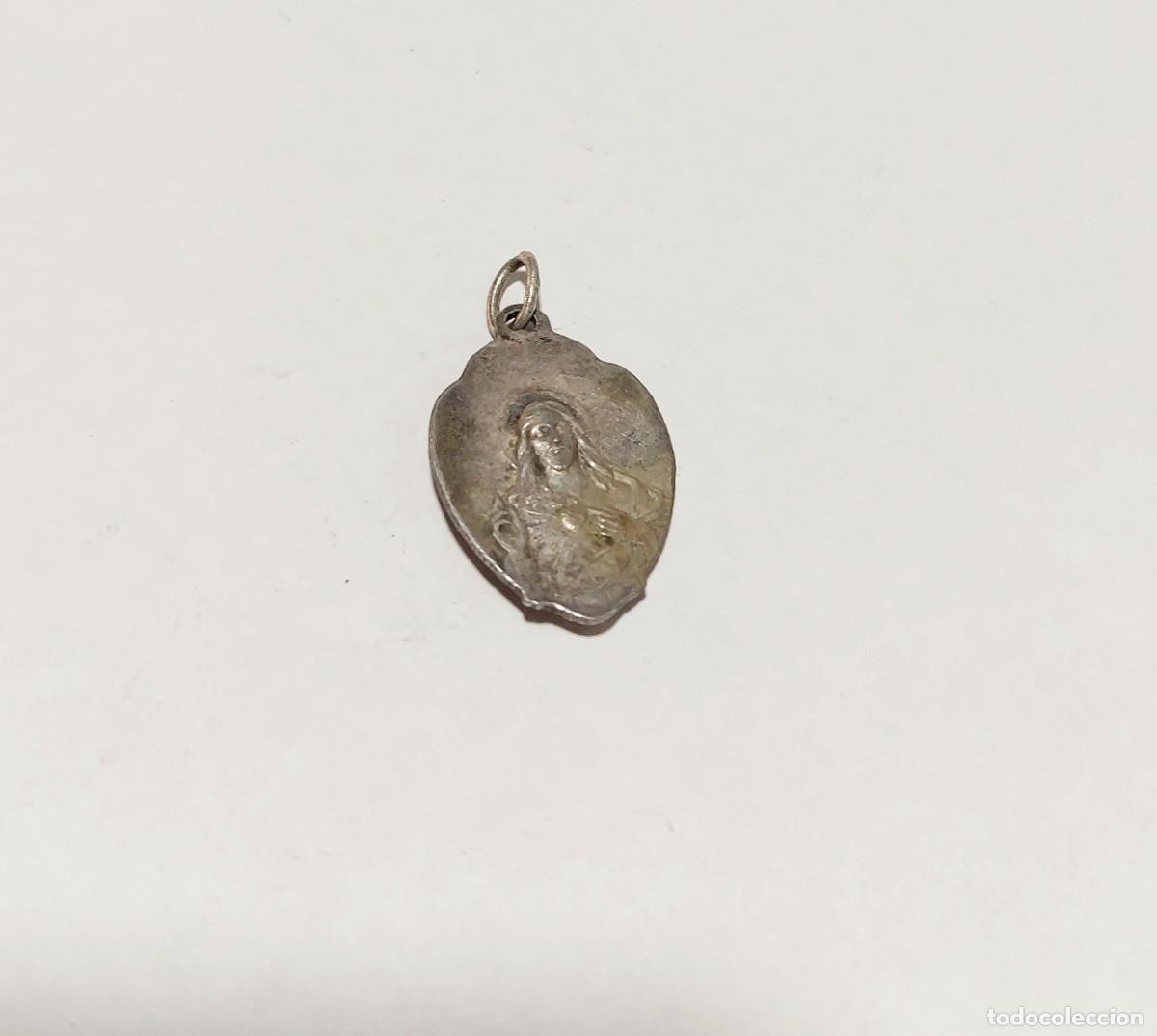 Antig&uuml;edades: Antigua medalla religiosa de plata - Foto 2