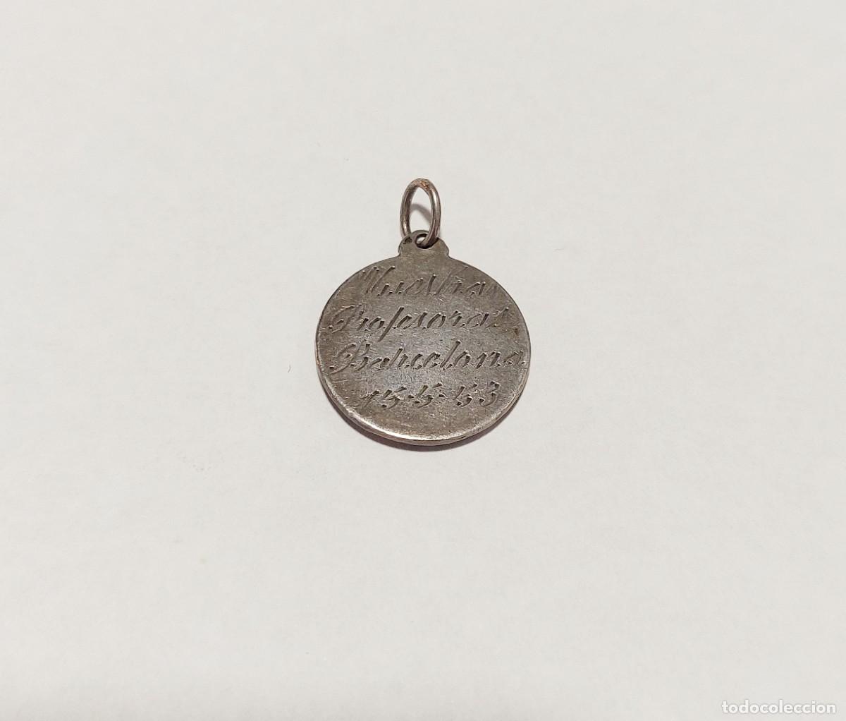 Antig&uuml;edades: Antigua medalla religiosa de plata - Foto 2