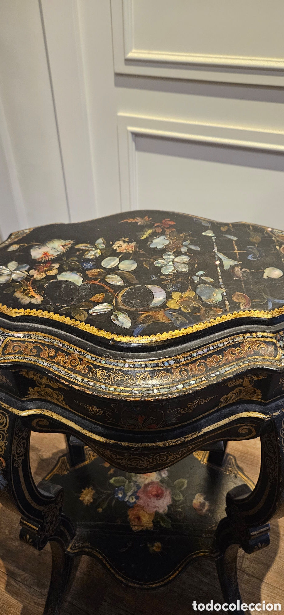 Antig&uuml;edades: Mesa costurero antuguo - Foto 2
