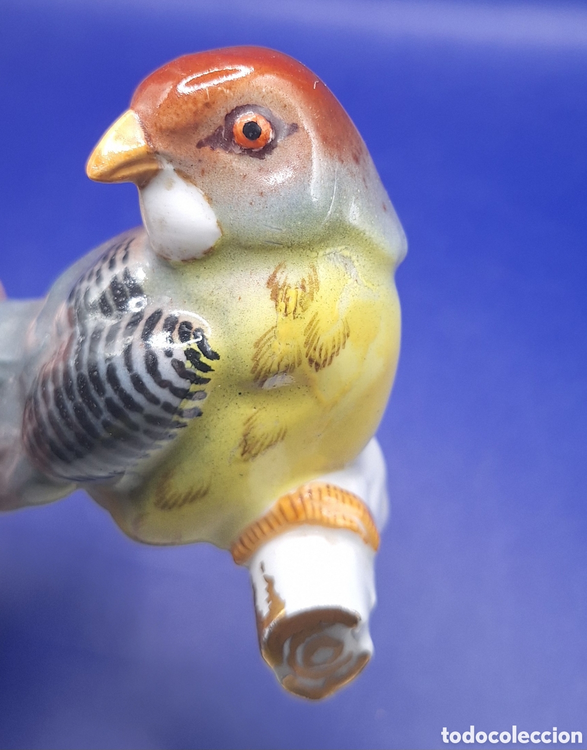 Antig&uuml;edades: Pajaro de Porcelana marca Hispania - Foto 6