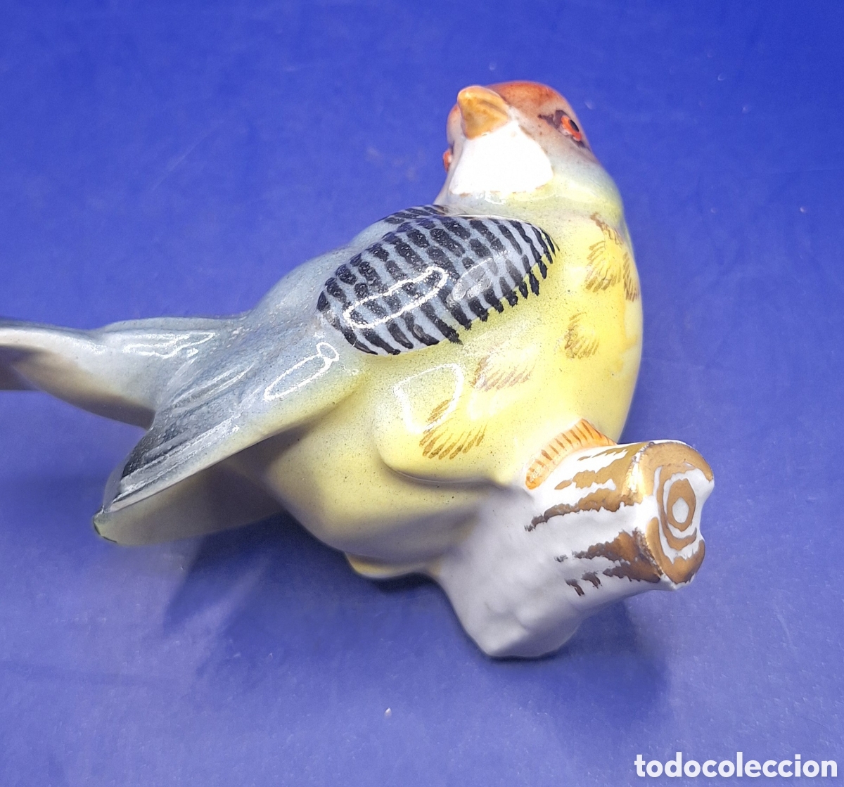 Antig&uuml;edades: Pajaro de Porcelana marca Hispania - Foto 7