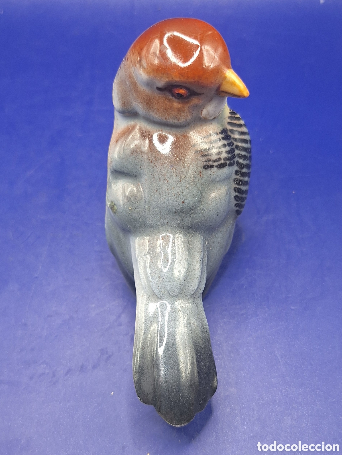 Antig&uuml;edades: Pajaro de Porcelana marca Hispania - Foto 9