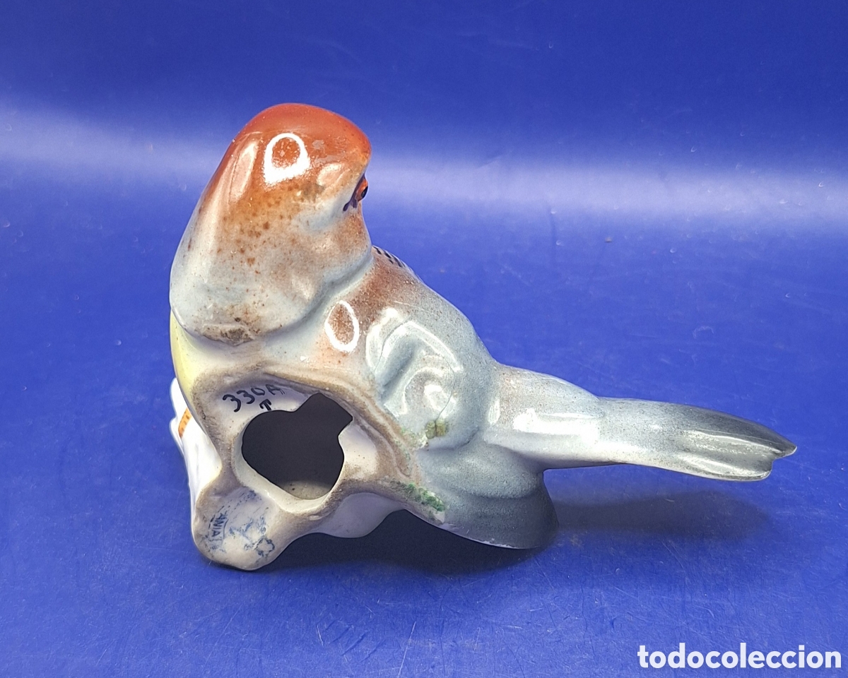 Antig&uuml;edades: Pajaro de Porcelana marca Hispania - Foto 10