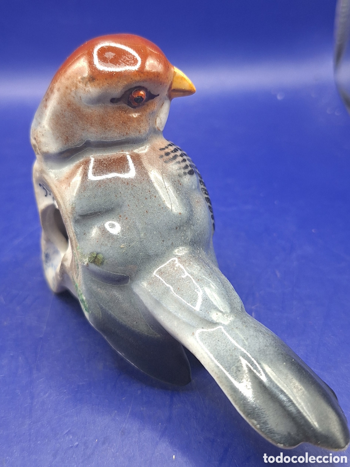 Antig&uuml;edades: Pajaro de Porcelana marca Hispania - Foto 11