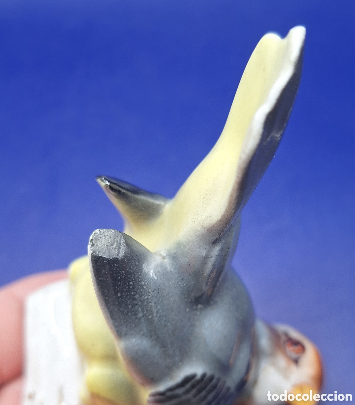 Antig&uuml;edades: Pajaro de Porcelana marca Hispania - Foto 15
