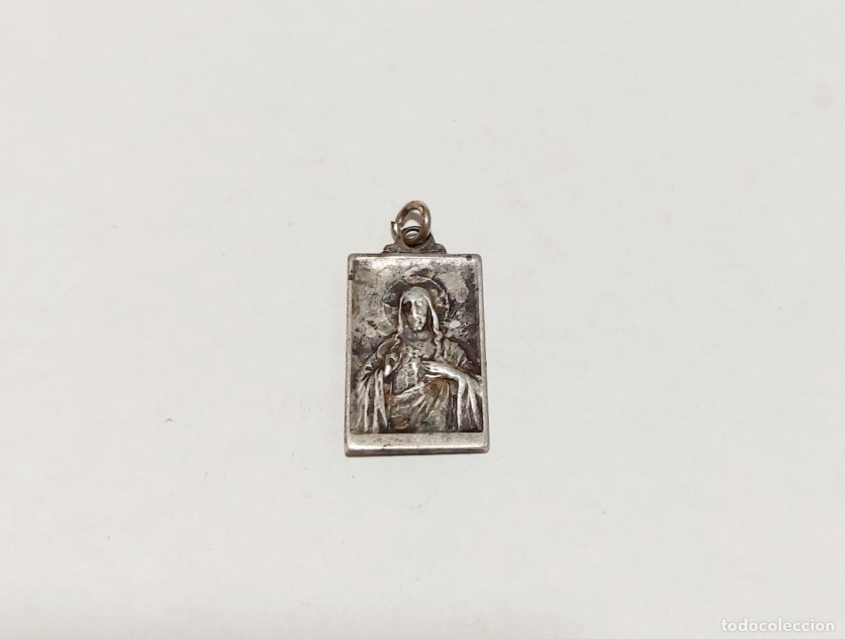 Antig&uuml;edades: Antigua medalla religiosa de plata - Foto 1