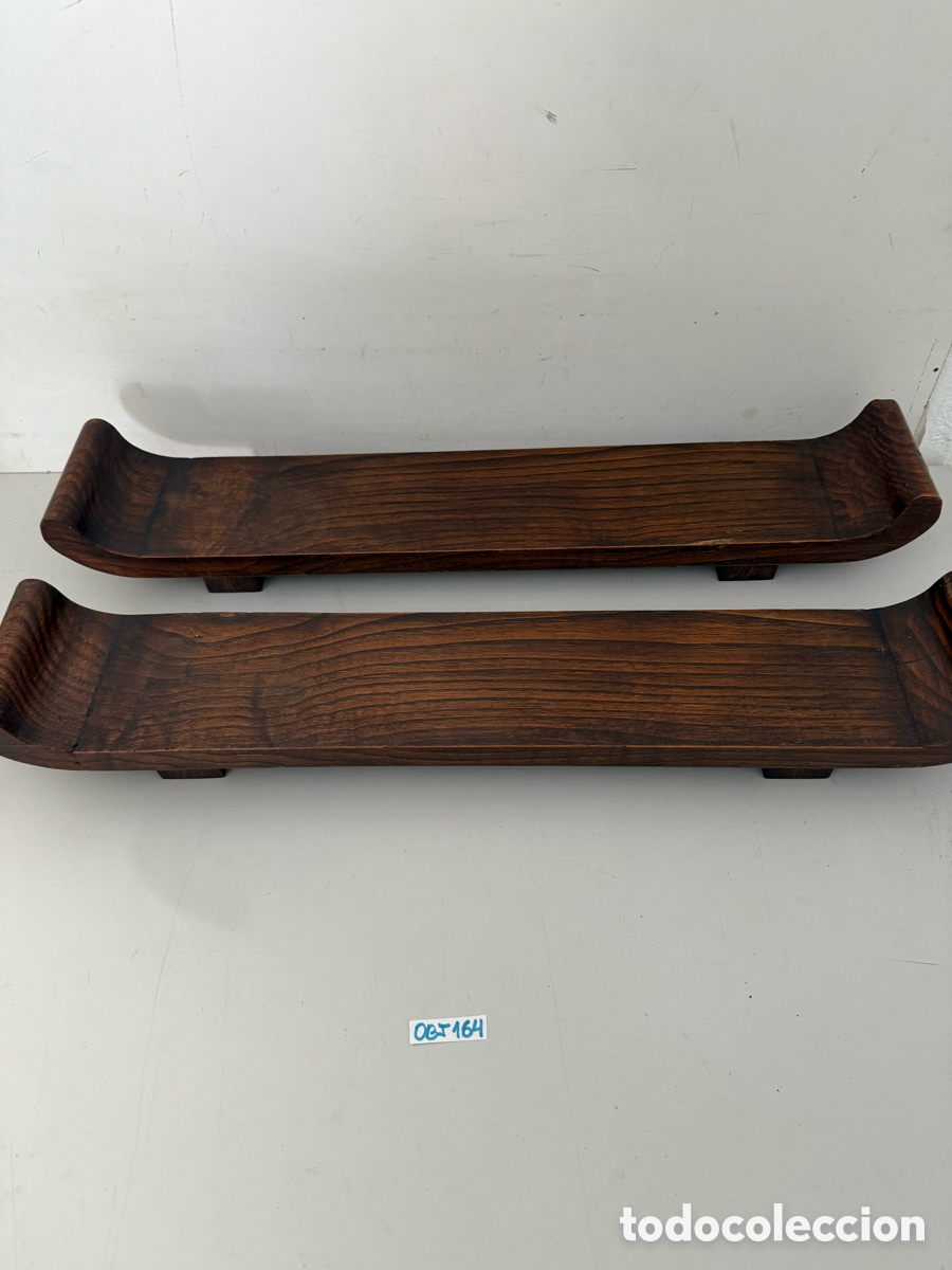 Antig&uuml;edades: tablas de servir Rommu de madera de acacia - Foto 2