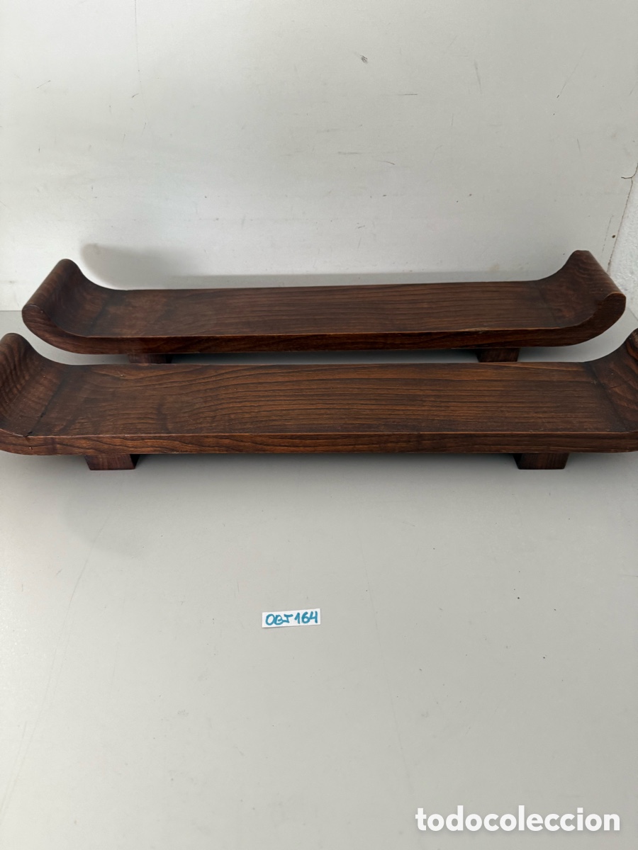 Antig&uuml;edades: tablas de servir Rommu de madera de acacia - Foto 1