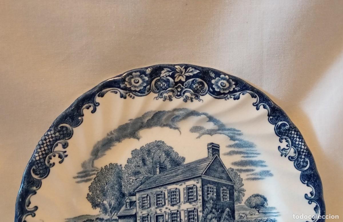 Antig&uuml;edades: Plato Colecci&oacute;n Heritage Hall Blue & White. - Foto 4