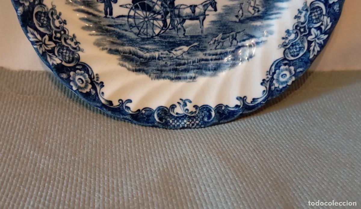 Antig&uuml;edades: Plato Colecci&oacute;n Heritage Hall Blue & White. - Foto 5