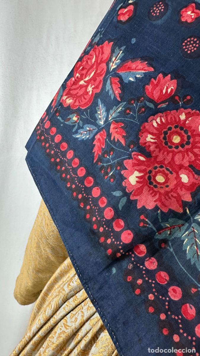 Antig&uuml;edades: Antiguo pa&ntilde;uelo de algod&oacute;n estampado - Foto 6