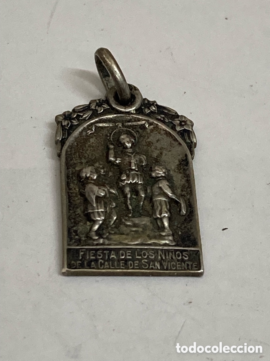 Antig&uuml;edades: Medalla de plata religiosa C514 - Foto 1