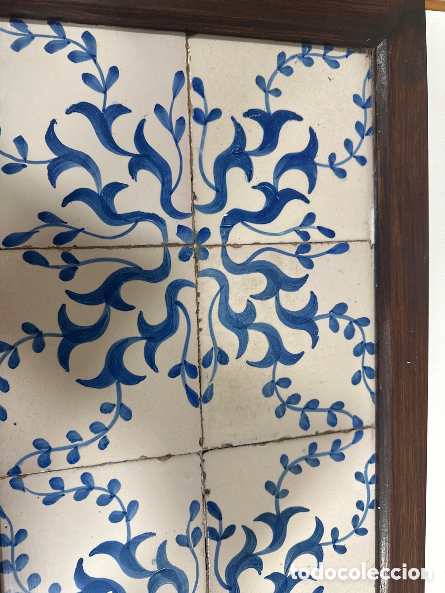 Antig&uuml;edades: Composici&oacute;n de 8 baldosas catalanas - Foto 2