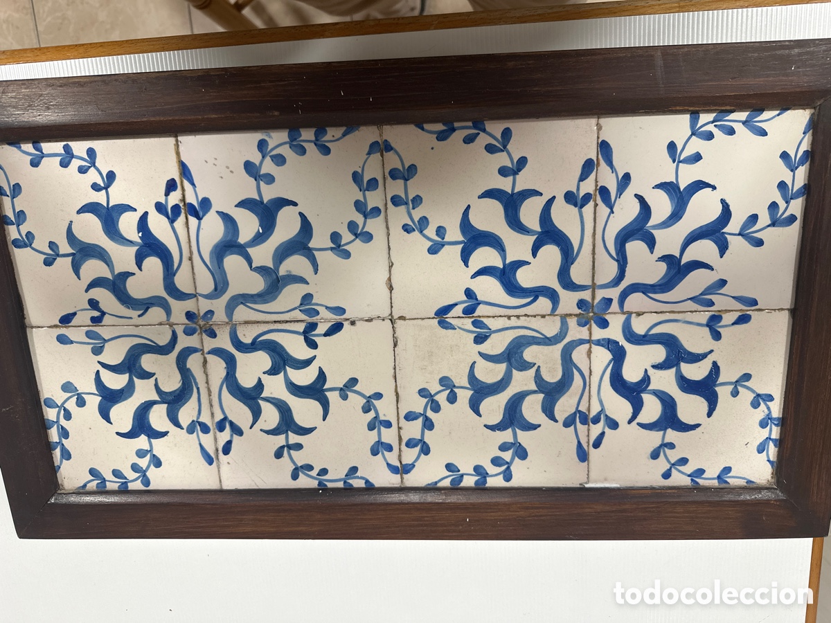 Antig&uuml;edades: Composici&oacute;n de 8 baldosas catalanas - Foto 1