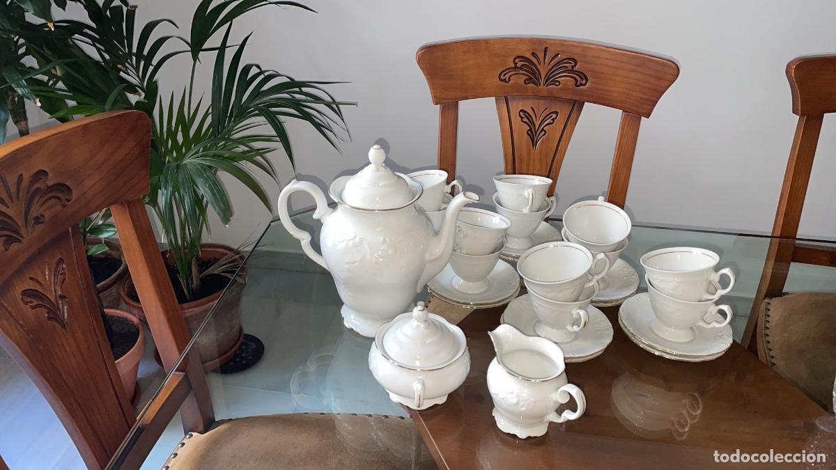 Antig&uuml;edades: Juego de caf&eacute; Alhambra Filo Oro - Foto 3