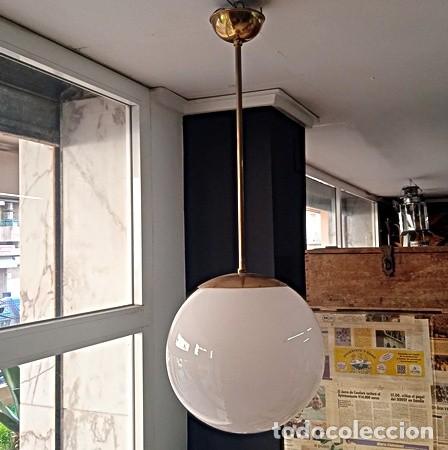 Antig&uuml;edades: L&aacute;mpara globo industrial - Foto 1