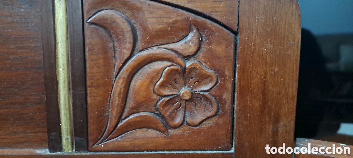 Antiquit&eacute;s: ESPEJO TRIPTICO MODERNISTA VISELADO 1900
