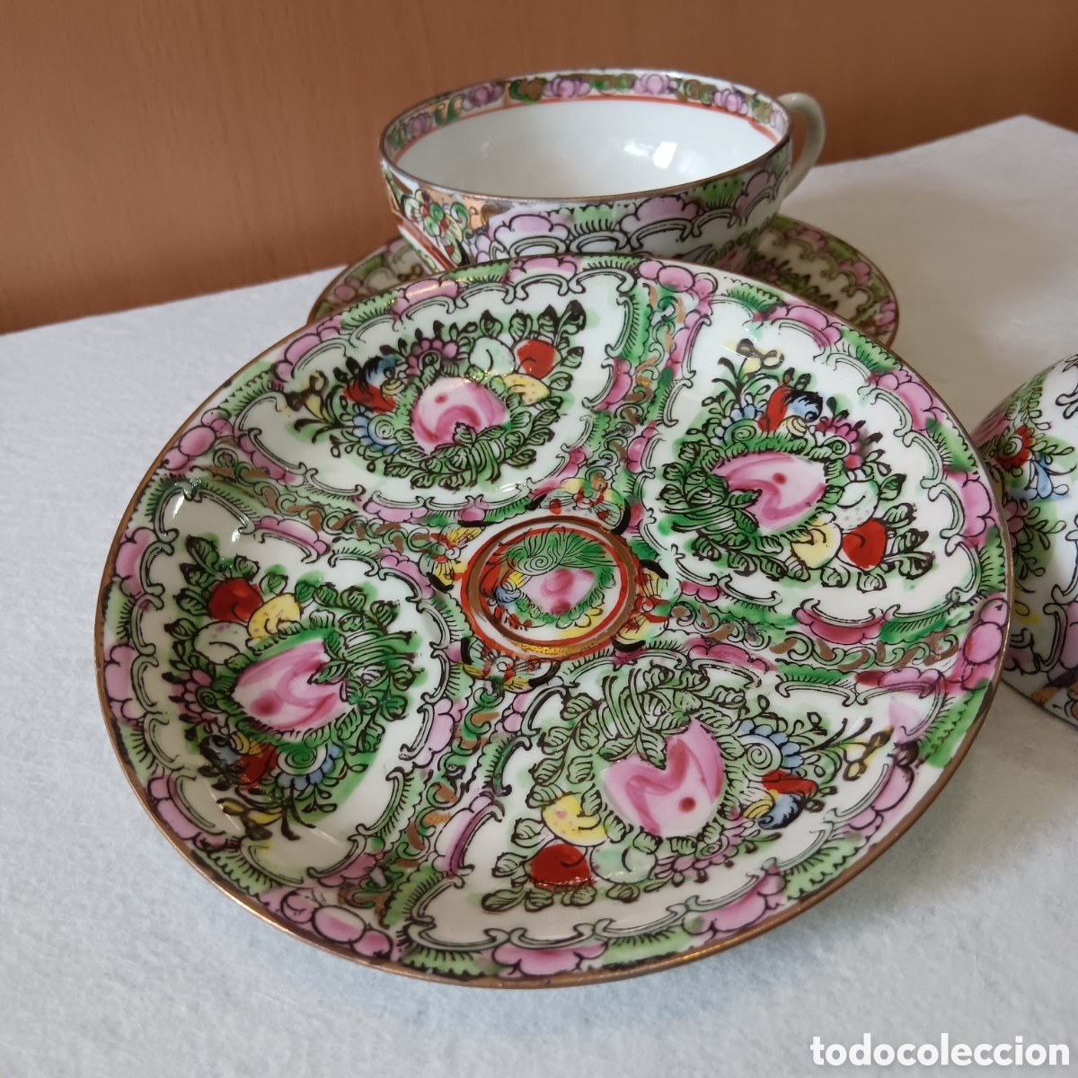 Antig&uuml;edades: Tazas de te Macau c&aacute;scara de huevo - Foto 4