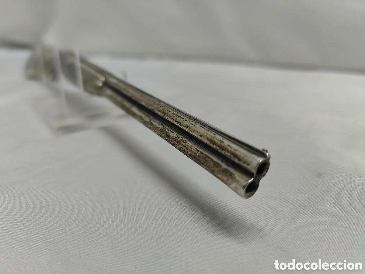 Antig&uuml;edades: ESCOPETA MINIATURA DE PLATA - Foto 18