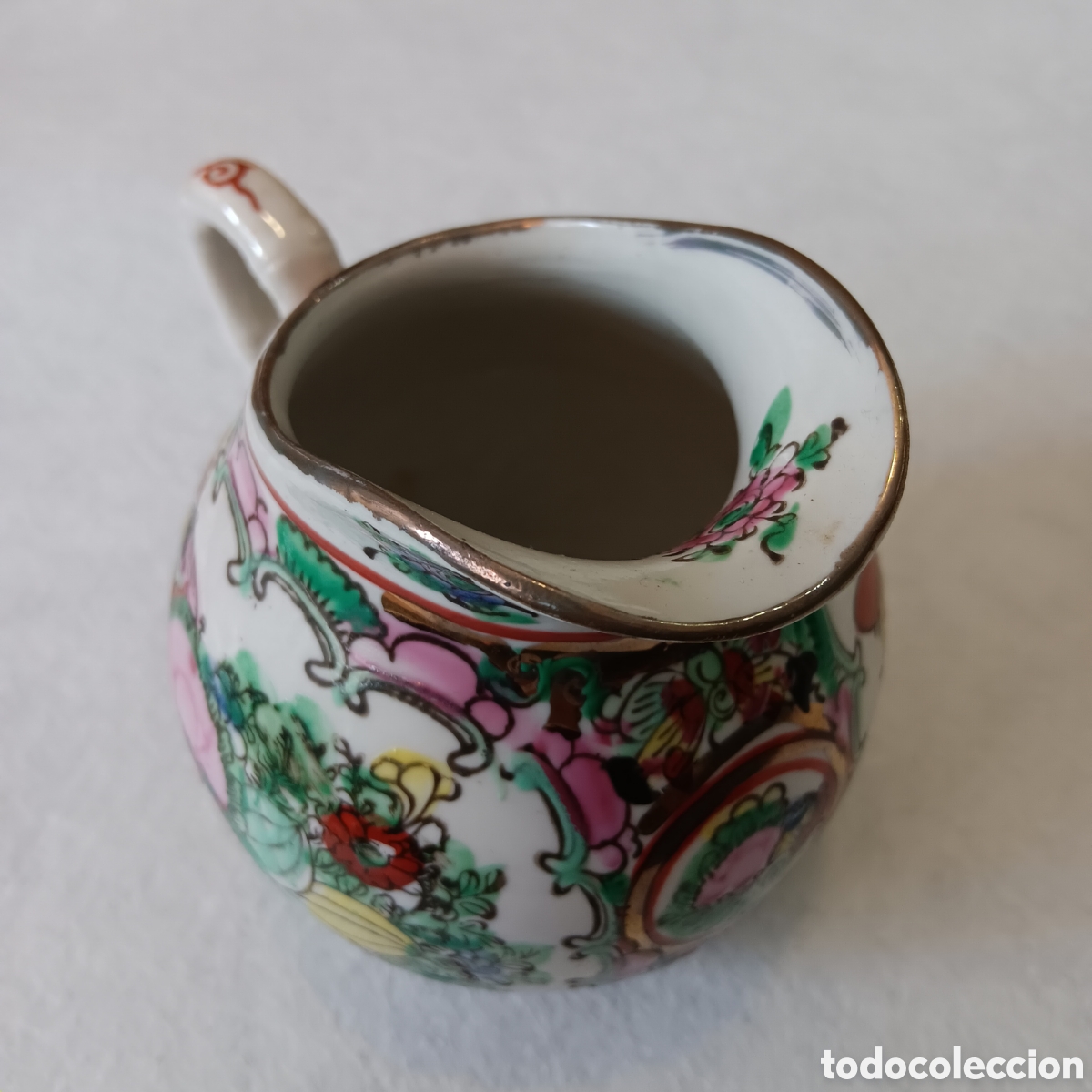 Antig&uuml;edades: Lechera macau patr&oacute;n floral - Foto 3