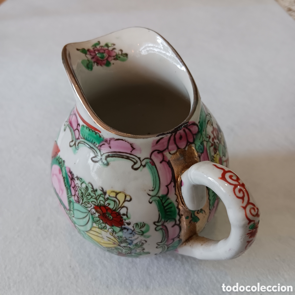 Antig&uuml;edades: Lechera macau patr&oacute;n floral - Foto 1