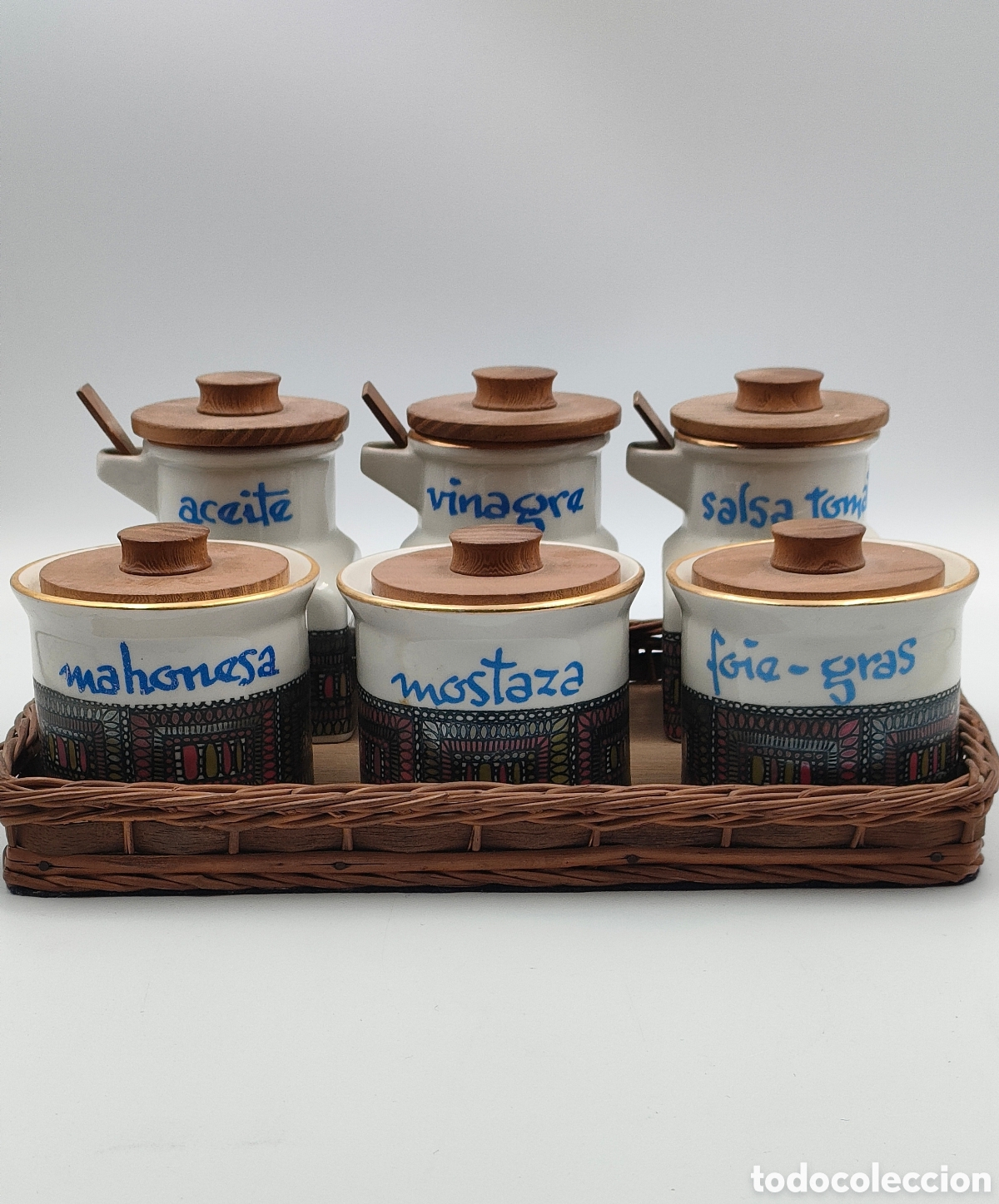 Antig&uuml;edades: Set de condimentos Hispania Lladr&oacute; - Foto 1