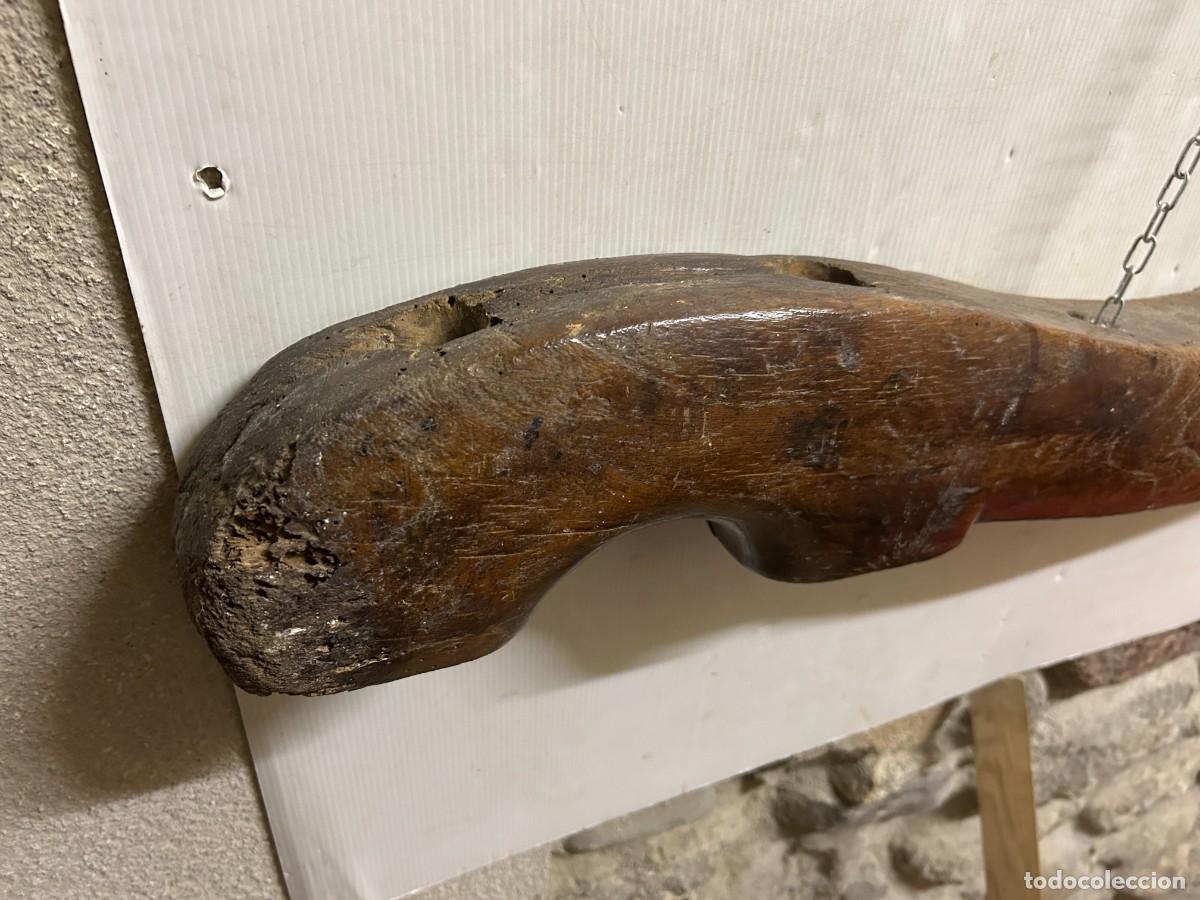 Antig&uuml;edades: Yugo de madera antiguo, grande - Foto 6