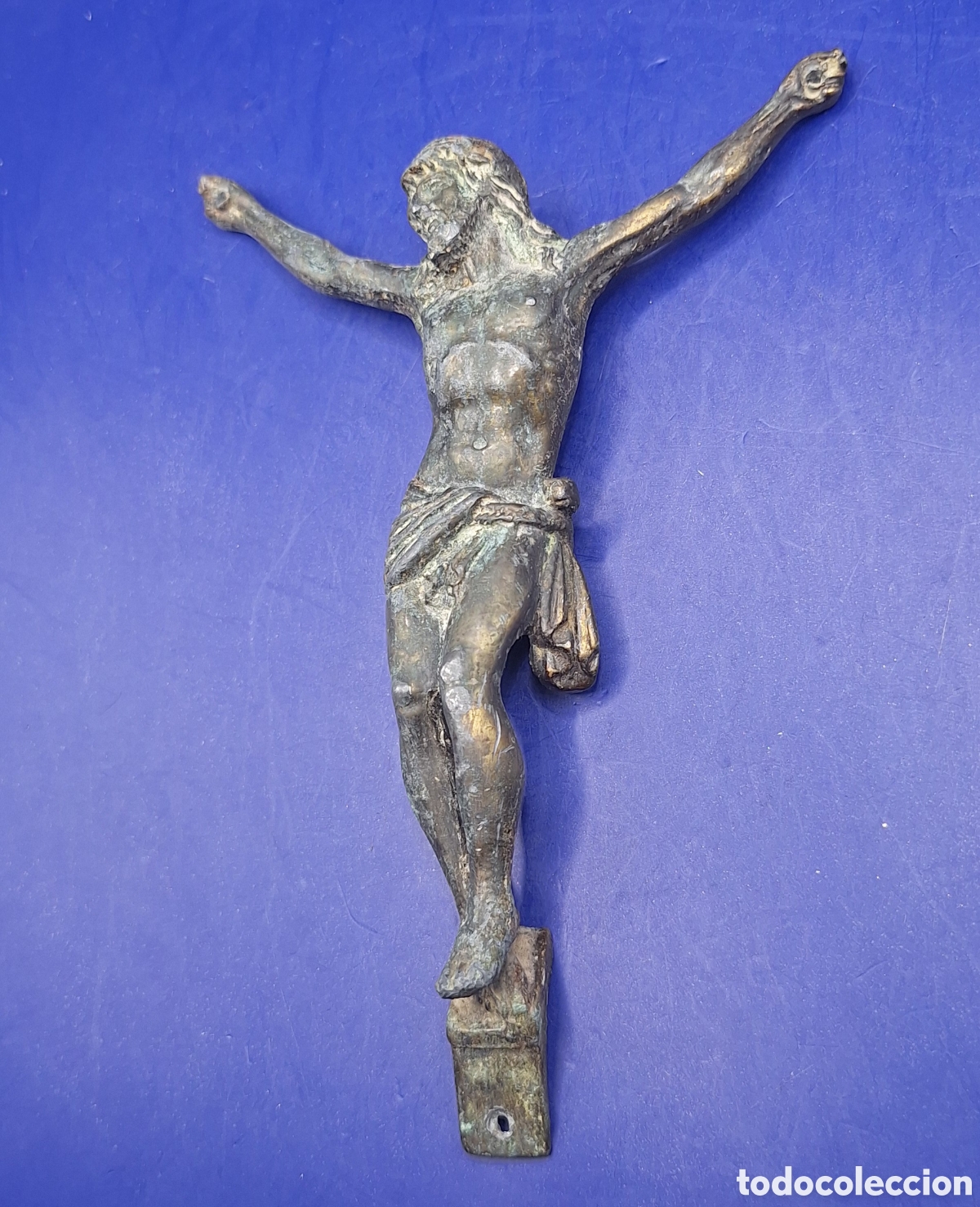 Antig&uuml;edades: Antiguo Cristo de Bronce - Foto 2