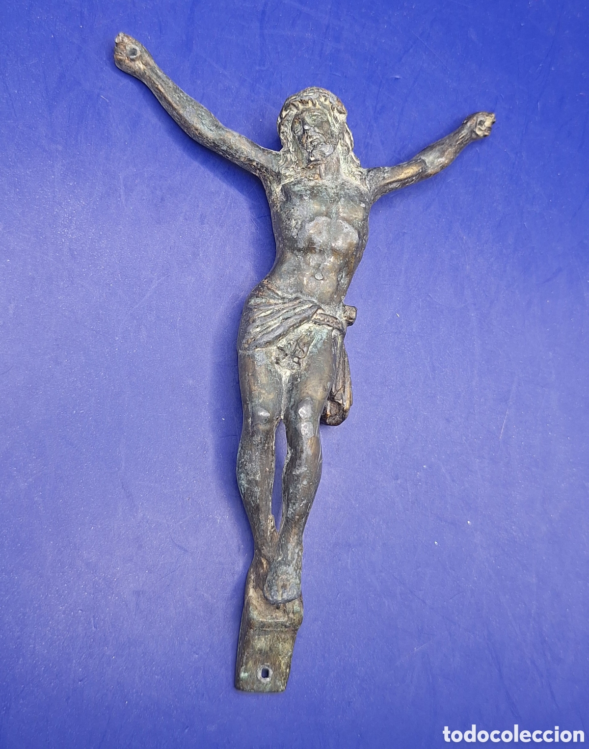 Antig&uuml;edades: Antiguo Cristo de Bronce - Foto 3