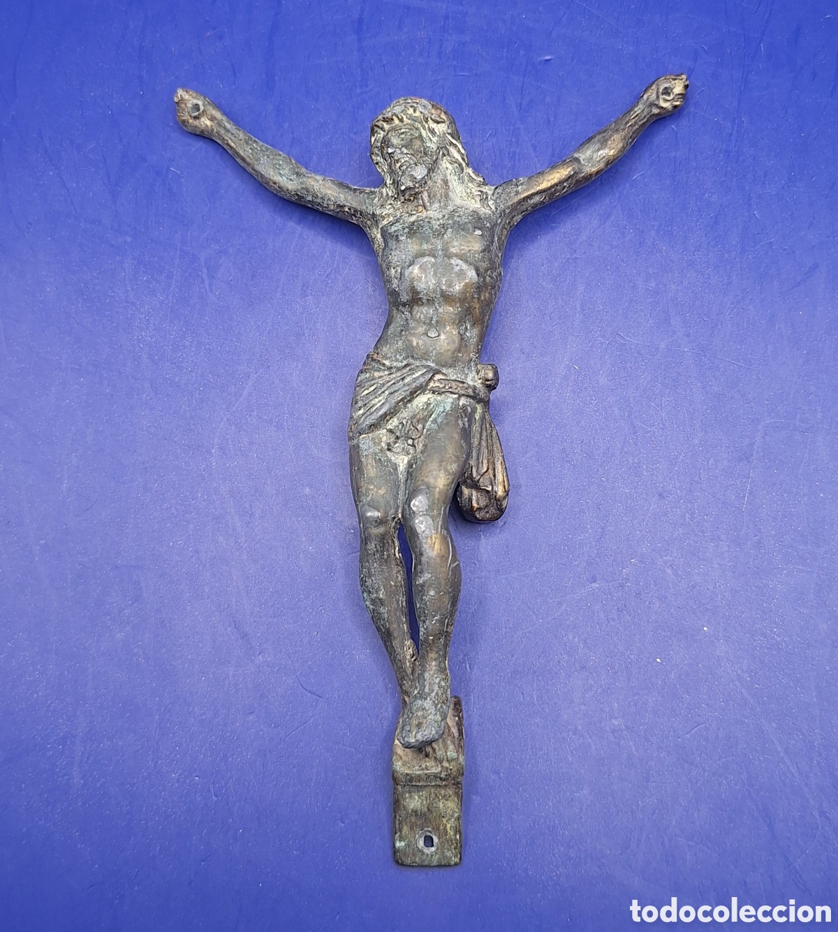 Antig&uuml;edades: Antiguo Cristo de Bronce - Foto 4