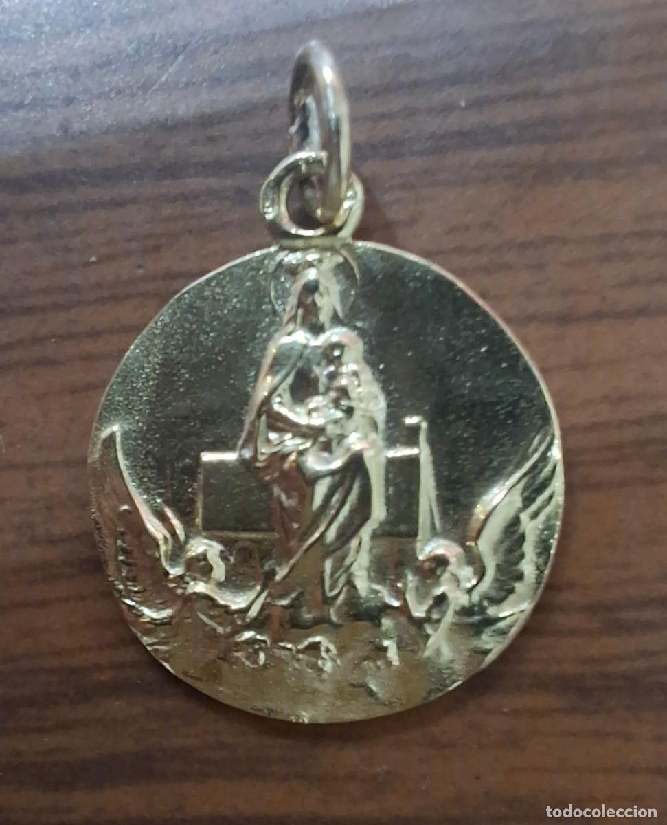 Antig&uuml;edades: medalla virgen loreto en plata de ley - 16mm - Foto 2