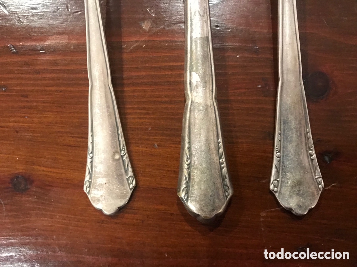 Antig&uuml;edades: Cuberter&iacute;a antigua de 18 piezas - Foto 5