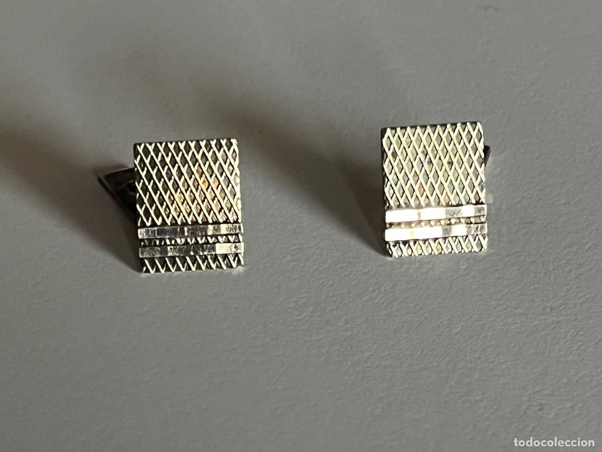 Antig&uuml;edades: antiguos gemelos de plata de 5,14 gr. - Foto 1