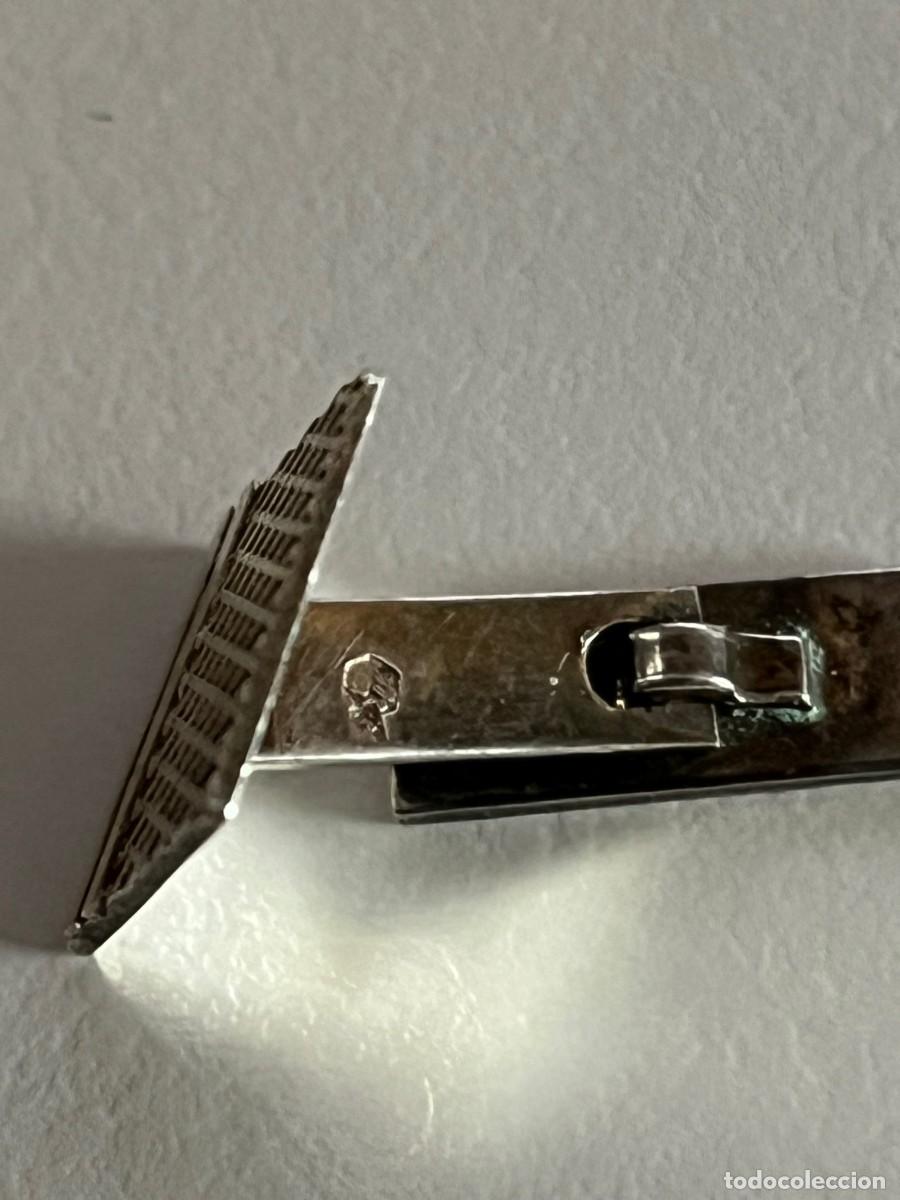 Antig&uuml;edades: antiguos gemelos de plata de 5,14 gr. - Foto 7