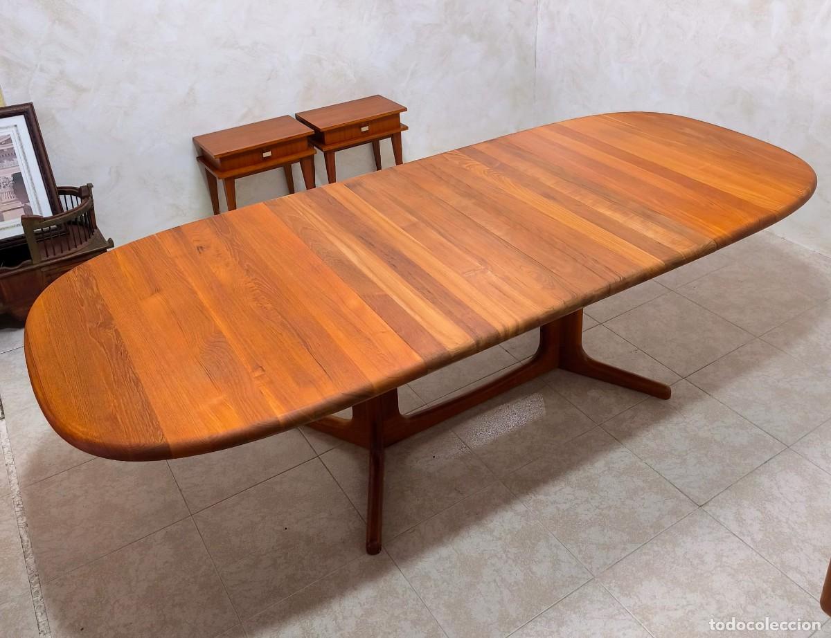 Antig&uuml;edades: MESA VINTAGE DE COMEDOR EXTENSIBLE GLOSTRUP - Foto 7