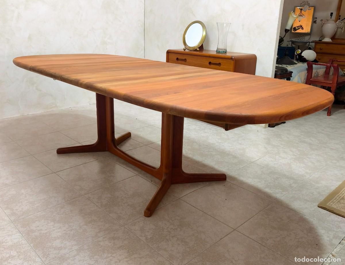 Antig&uuml;edades: MESA VINTAGE DE COMEDOR EXTENSIBLE GLOSTRUP - Foto 9