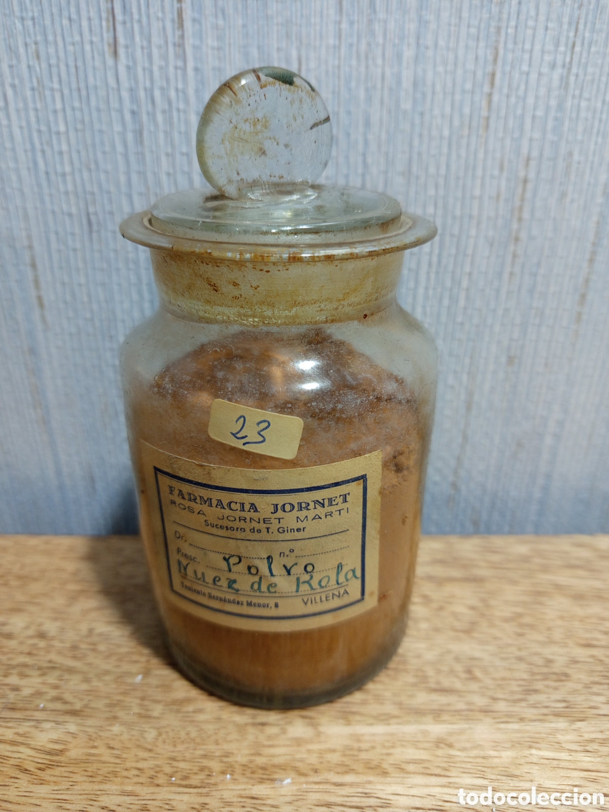 Antiguidades: Bote de farmacia antiguo