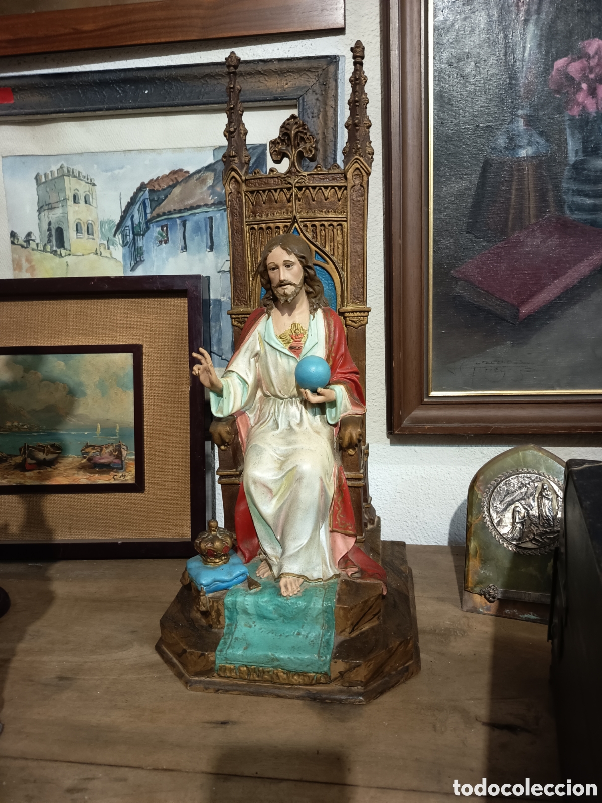 Antig&uuml;edades: Coraz&oacute;n de Jes&uacute;s. Realizado el Olot - Foto 1