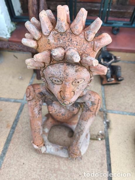 Antig&uuml;edades: Escultura pieza ritual africana antigua