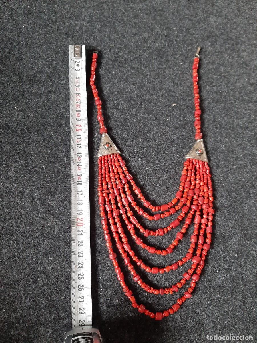 Antig&uuml;edades: Collar antiguo coral y plata - Foto 3