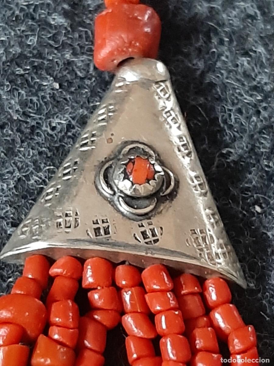 Antig&uuml;edades: Collar antiguo coral y plata - Foto 4