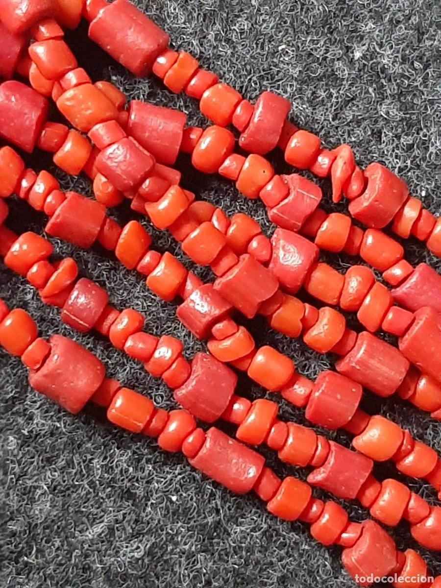 Antig&uuml;edades: Collar antiguo coral y plata - Foto 6