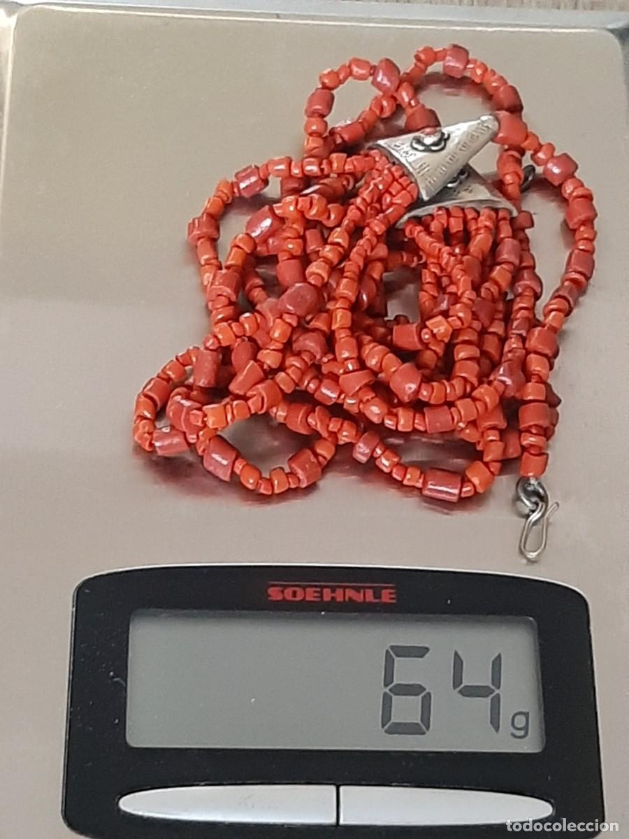 Antig&uuml;edades: Collar antiguo coral y plata - Foto 7