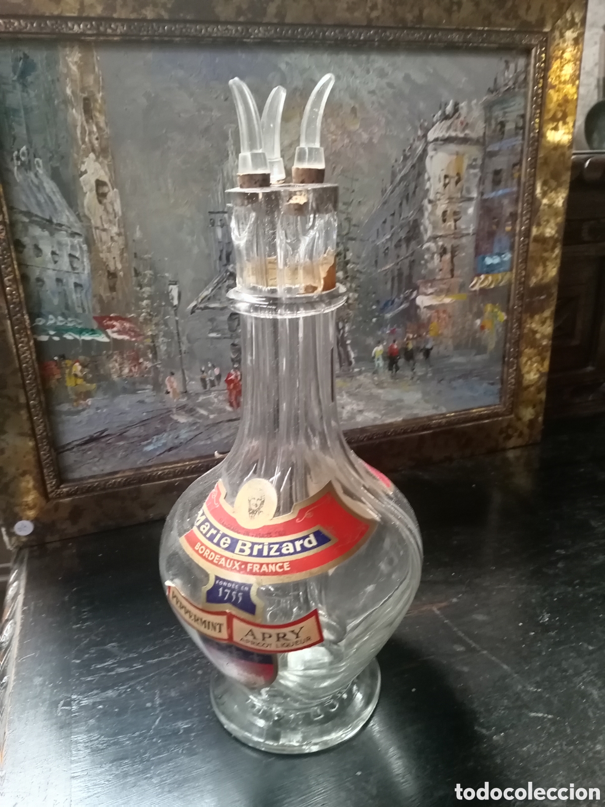Antiques: Botella marie brizard 4 licores 60's