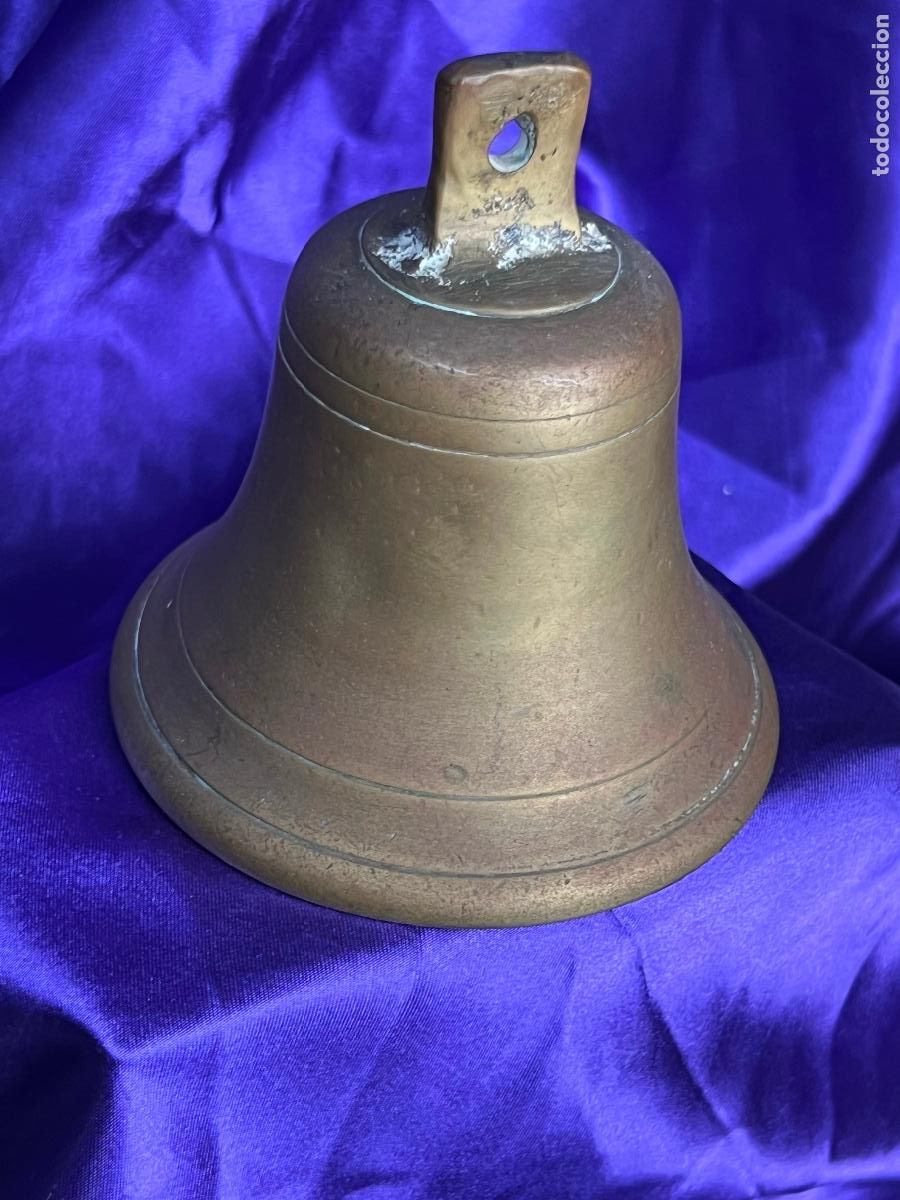 Antig&uuml;edades: ANTIGUA CAMPANA EN BRONCE - Foto 2