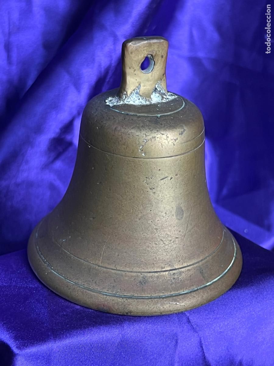 Antig&uuml;edades: ANTIGUA CAMPANA EN BRONCE - Foto 3