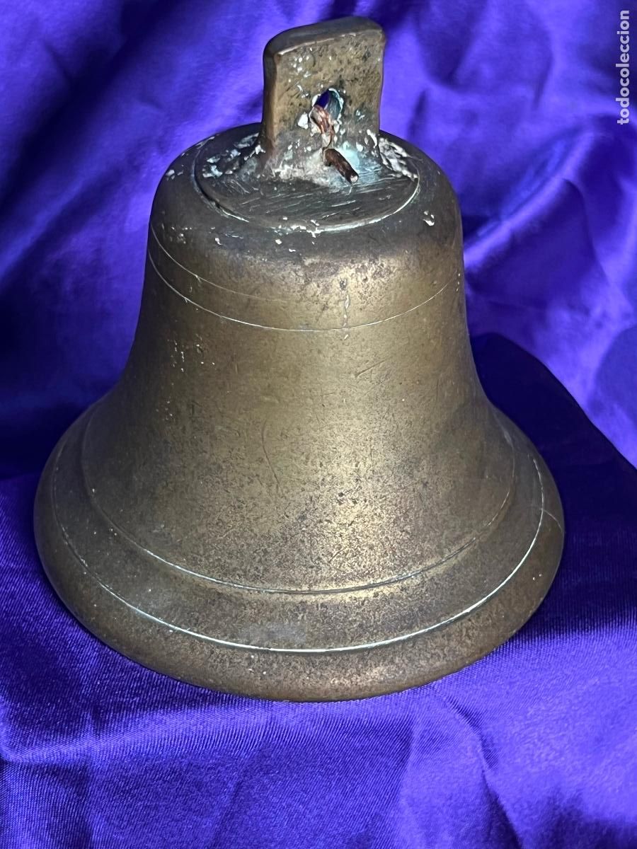 Antig&uuml;edades: ANTIGUA CAMPANA EN BRONCE - Foto 2