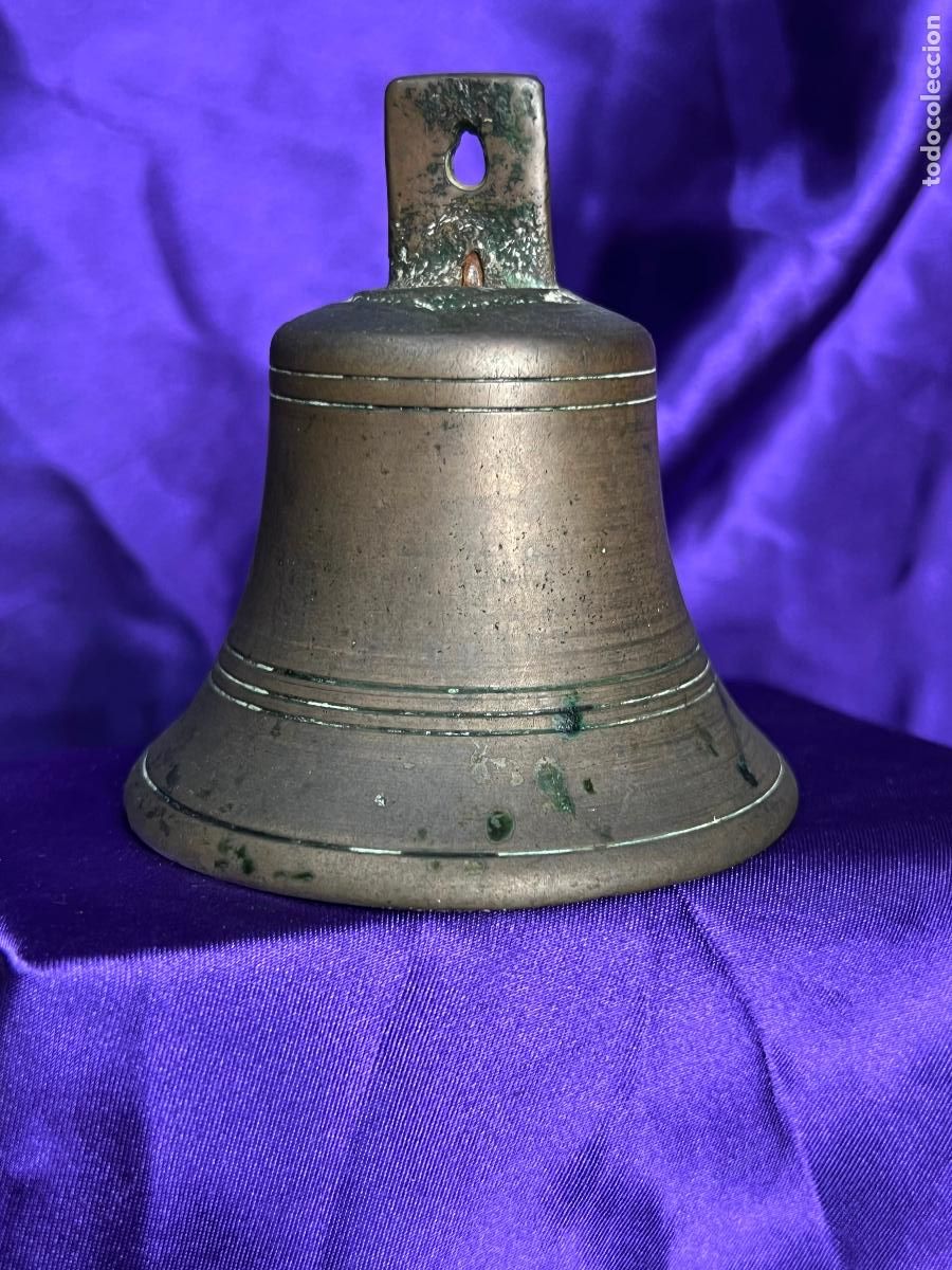 Antig&uuml;edades: ANTIGUO CAMPANA EN BRONCE - Foto 1