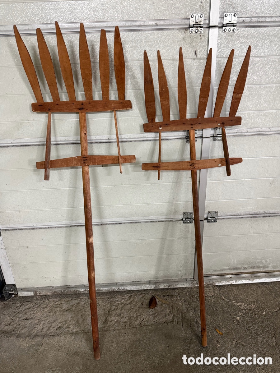 Antig&uuml;edades: Horcas de madera para paja - Foto 4