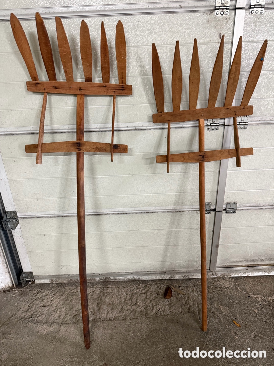 Antig&uuml;edades: Horcas de madera para paja - Foto 5